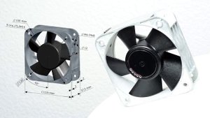 Тихий осевой вентилятор 220 Вольт 140 м3/час 1,1ЭВ-1,4-3-1270-1