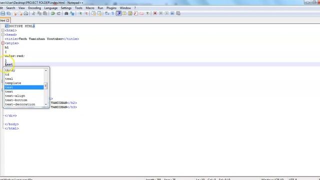 CSS Tutorial for Beginners Tamil - 01 - CSS SELECTORS & TYPES