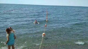 Судак, центральный пляж, июнь 2018