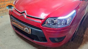 Citroen C4 модернизация света фар