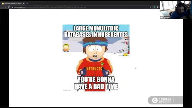 Databases on Kubernetes - Rick Vasquez - Percona Live ONLINE 2020 - Kubernetes Tutorials смотреть онлайн