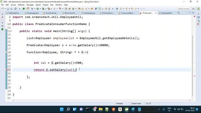 JDK8 Features (Predefined Functional Interface-Consumer) Session-13 | By Mr. Sreenivas