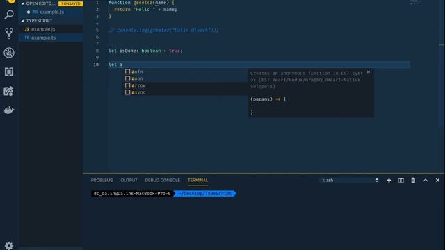 4 TypeScript Basic Types Boolean, Number, String