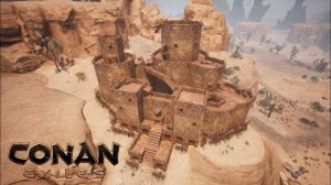 HOW TO BUILD A BEGINNER SANDSTONE CASTLE  [TIMELAPSE] - CONAN EXILES