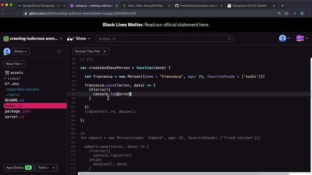 03 - Create and Save a Record of a Model - MongoDB and Mongoose - freeCodeCamp Tutorial смотреть онлайн