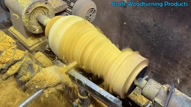 Amazing Craft Woodturning Products - Recycling From A Burnt Wood To Stunning Design With Lathe смотреть онлайн