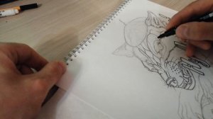 Как рисовать линером или капиллярной ручкой / продолжаю рисовать волка