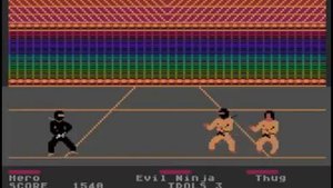 Forgotten games NINJA on ATARI 800. Stare gry NINJA na Atari 800/65/130