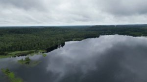 Карелия, Суоярви, обзорный полёт над озером