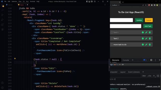 React ToDo List Tutorial (V1) | Full React JS Project for Beginners from Scratch