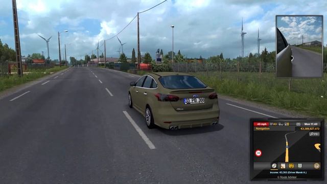 ETS2 1.36 Mods |Car Mod| - Road Test on the Ford Ford Focus MK3.5 Mod смотреть онлайн
