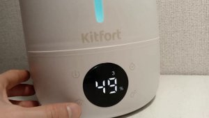 Ультразвуковой увлажнитель воздуха Kitfort KT-2833 бесшумная технология обзор в действии