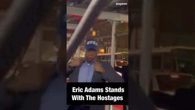 Eric Adams SHUTS DOWN protesters. NYC’s Mayor stands with the Israeli hostages  #israel