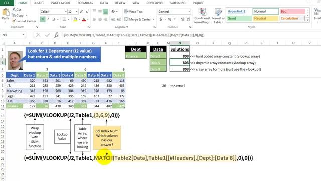 Video 00137 Vlookup Returns Multiple Values смотреть онлайн