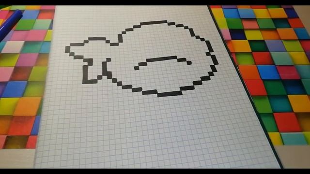 Как нарисовать черепашек ниндзя по клеточкам Рисуем ЛЕГКО и ПОЭТАПНО смотреть онлайн