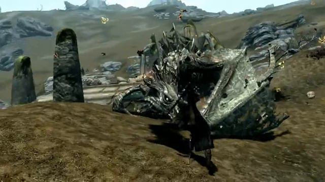 Скайрим бой с драконом!.avi смотреть онлайн