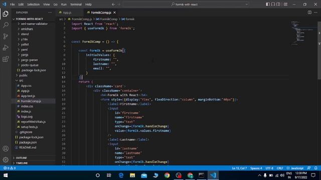 Create React Form Validation using Formik & Yup with ease ? By Sohit Kumar || #sohittalks #reactfor
