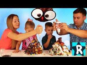 Bad Baby ОГРОМНОЕ МОРОЖЕНОЕ Челлендж Вредные Детки Рома и Диана BAD BABY GIANT ICE CREAM CHALLENGE