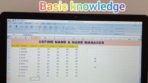 How to use Define Name and Name Manager in excel, Excel me sikhe define name and Name Manager ka us