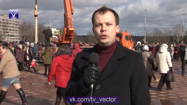 Масленицу отпраздновали в Новополоцке.