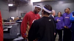 Allen Iverson and LeBron James Mic'd Up moment from 2005 NBA All-Star Game!