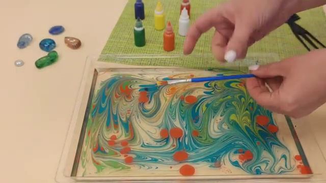 Польза от водной анимации Эбру для детей смотреть онлайн