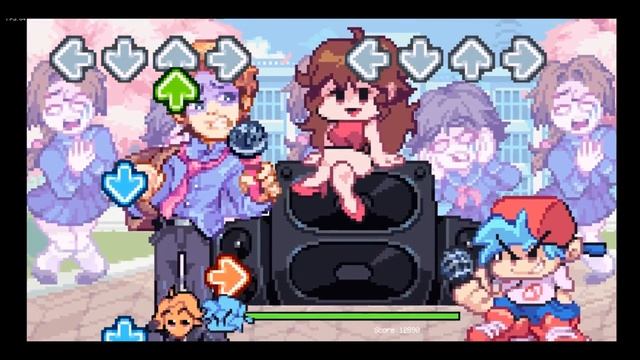 Sempai! - Friday Night Funkin - Прохождение #6 (Week 6, режим easy)