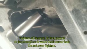 Subaru G4 oil and filter change