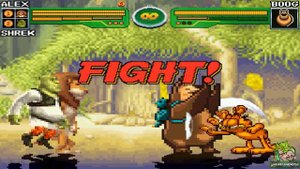 M.U.G.E.N Battles | Alex the Lion/Shrek/Garfield vs Boog