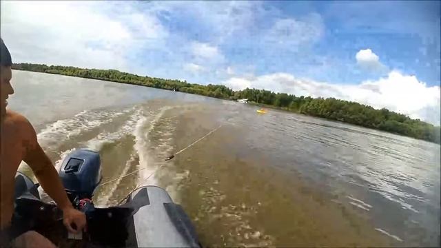 ЯМАХА 9,9 + ватрушка RAVE RAZOR)))!!!!!!! смотреть онлайн