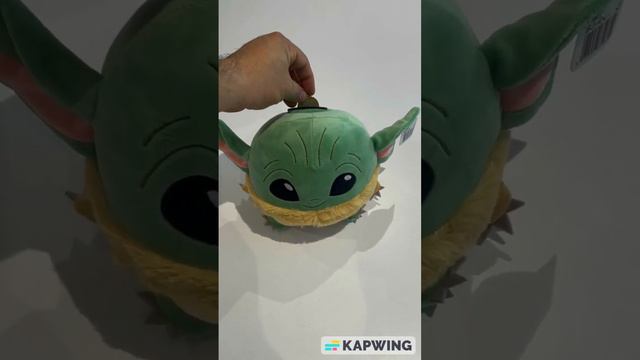 Peluche Alcancía Baby Yoda Luz Y Sonido Niños Juguete Regalo