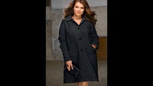 Модные пальто, куртки для полных женщин и девушек