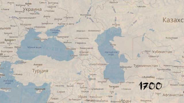 Чёрное море и Каспийское море на картах мира, начиная с 1492 года. смотреть онлайн