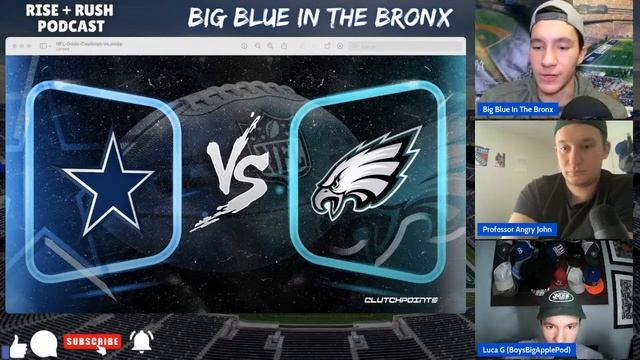 ? LIVE! NFL WEEK 9! Cowboys vs Eagles, Start Em/Sit Em, Week 9 Previews | Rise + Rush Podcast EP7