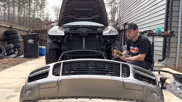 957 Porsche Cayenne Eurowise Tubular Bumper Install DIY смотреть онлайн