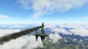 Ил-2 Штурмовик: Великие сражения. Як-9 1-й серии против Ю-88А-4.