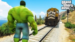 ХАЛК ПРОТИВ ПОЕЗДА ЭКСПЕРИМЕНТ В ГТА 5 МОДЫ! HULK ОБЗОР МОДОВ В GTA 5! ИГРЫ ГТА ВИДЕО MODS