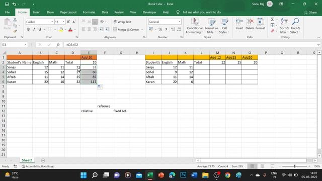 Using Dollar ($) Sign in Excel Formula│Absolute Relative and Mixed Cell Referencing in Excel -HINDI смотреть онлайн