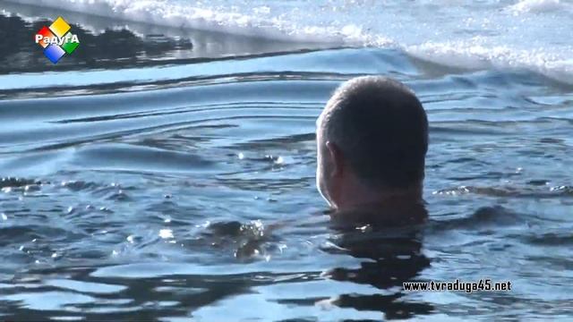 Павлово-Посадские  «моржи» и «пингвины устроили массовый заплыв в ледяной воде