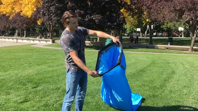 How to inflate laybag, lazy bag, air sofa, air lounge, inflatable lounger! смотреть онлайн