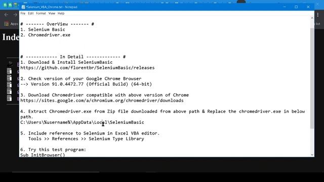 Automate Chrome from Excel VBA using Selenium