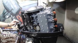 Лодочный мотор YAMAHA 90 из коробки