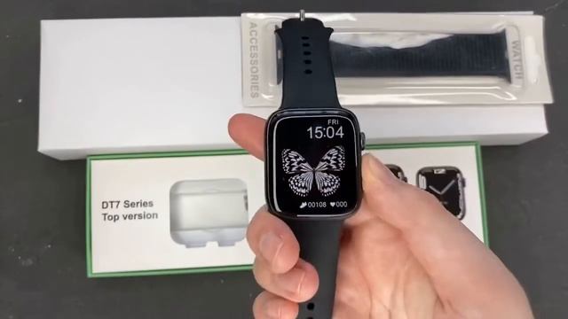 Обзор на Смарт часы DT NO 1 САМАЯ ТОПОВАЯ КОПИЯ APPLE WATCH смотреть онлайн