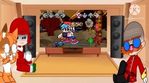 amigos de Sonic react a Sonic exe (lord x) fnf