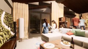 Визуализация коттеджного поселка "Zеленый поселок"