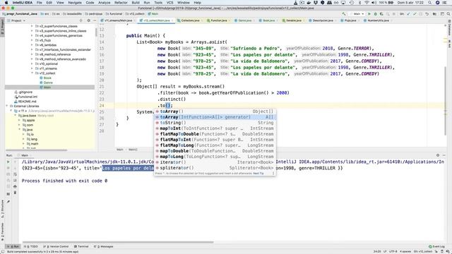 32 - Recolección de un stream hacia array смотреть онлайн