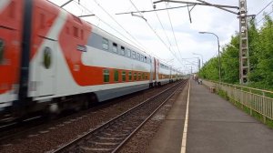 Электровоз ЭП2К-380 с двухэтажным поездом №137У Оренбург — Москва