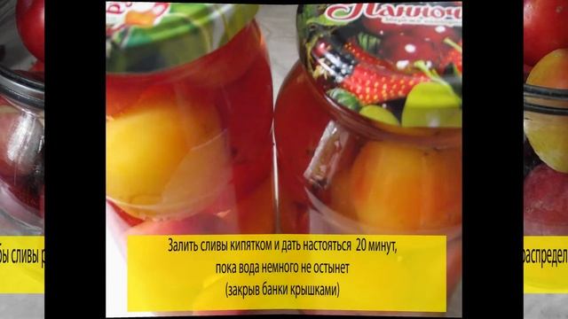 Сливы в сиропе на зиму смотреть онлайн