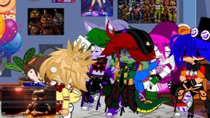Security Breach Reacts To Every Freddy In A Nutshell (Part 1) | FNAF (Gacha Club/Plus)