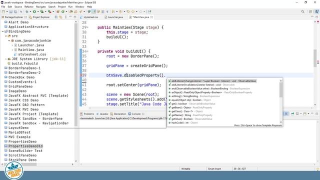 Binding | JavaFX GUI Tutorial for Beginners